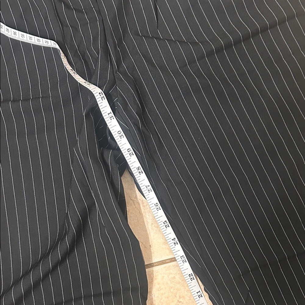 NWT Pinstripe High Waisted Trousers, Size L. - Picture 5 of 6